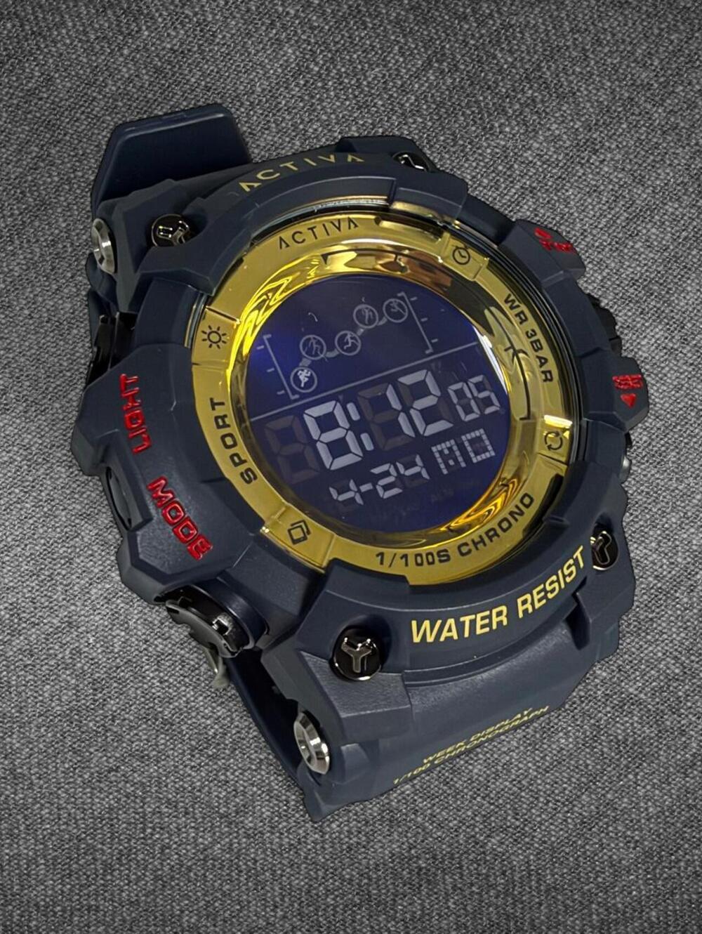Activa ACW8082-917 Blue Gold Digital Sport Watch